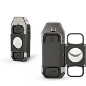 Colibri Boss Üçlü Jet Çakmak Puro Çakmağı Kesicili Siyah - 2