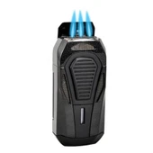 Colibri Boss Üçlü Jet Çakmak Puro Çakmağı Kesicili Siyah - 4
