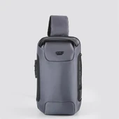 Ççs 51463 Tek Omuz Askılı Sırt ve Göğüs Çantası Gri thumbnail 4