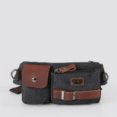 Ççs London 31459 Kanvas Bel Çantası Siyah thumbnail 1