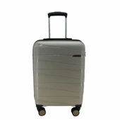 Las Vegas Polo Polipropilen Orta Boy Valiz Bej thumbnail 1