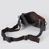 Ççs London 31459 Kanvas Bel Çantası Siyah thumbnail 5