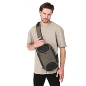 ÇÇS 31300 Usb Çıkışlı Çapraz Sırt ve Göğüs Çantası Yeşil thumbnail 2