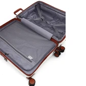 ÇÇS 5238 Lüx Orta Boy Valiz Beyaz thumbnail 6