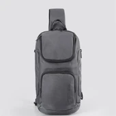 Ççs 51462 Tek Omuz Askılı Sırt ve Göğüs Çantası Gri - 4