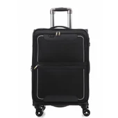 ÇÇS 650 Kumaş Valiz Orta Boy Siyah thumbnail 3