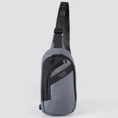 Ççs 31410 Tek Omuz Askılı Sırt ve Göğüs Çantası Gri thumbnail 2