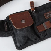 Ççs London 31459 Kanvas Bel Çantası Siyah thumbnail 3