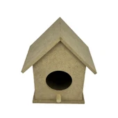 Küçük Boy Beşli Boyanabilir Ahşap Kuş Evi 13x10 Cm - 8