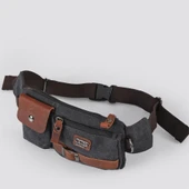 Ççs London 31459 Kanvas Bel Çantası Siyah thumbnail 2