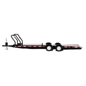 Mini GT 1/64 Car Hauler Trailer Black MGTAC19 - 1