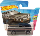 Hot Wheels - 1988 Jeep Wagoneer - Hw: The ´80S 5/10 - Hkj63 - Short Card - Arazi Aracı - Siyah Metal thumbnail 2