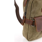 Ççs 51396 Kanvas Omuz Askılı Çapraz Çanta Yeşil thumbnail 5