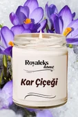 Doğal Özel Seri Kokulu Dekoratif Kavanoz Mum 210 cc - Kar Çiçeği - RYL thumbnail 3