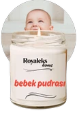 Doğal Özel Seri Kokulu Dekoratif Kavanoz Mum 210 cc - Bebek Pudrası - RYL thumbnail 1