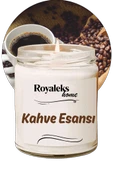 Doğal Özel Seri Kokulu Dekoratif Kavanoz Mum 210 cc - Kahve Kokusu Esansı - RYL - 1
