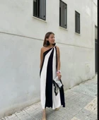 ÇİFT RENKLİ ELBİSE - 4