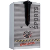 Çocuk Odası - Jaguar Arabalı Yatak, Sports 3 Kapılı Dolap, Masa, Şifonyer, Kitaplık - Beyaz - 7