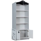 Çocuk Odası - Merso Arabalı Yatak, Sports 3 Kapılı Dolap, Masa, Şifonyer, Kitaplık - Beyaz - 5