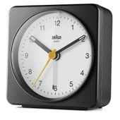 Braun BC03BW Siyah-Beyaz Klasik Seyahat Analog Alarmlı Masa Saati thumbnail 3