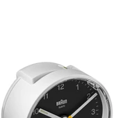 Braun BC01WB Beyaz-Siyah Klasik Analog Alarmı Masa Saati thumbnail 4