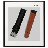 18 MM SİYAH DESENLİ DERİ KORDON - 1