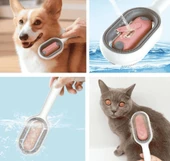 Su Hazneli Kedi ve Köpek Tüyü Toplamama Fırçası Su Hazneli Pet Tarağı - 3