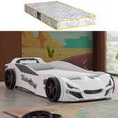Arabalı Yatak, V-sport Arabalı Yatak - Beyaz 1 Adet Comfort Yatak - 1
