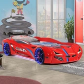 Arabalı Yatak, Mercedes Rüzgarlıklı Arabalı Yatak - Kırmızı - 1