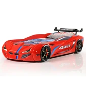 Arabalı Yatak, Mercedes Rüzgarlıklı Arabalı Yatak - Kırmızı thumbnail 1