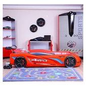 Arabalı Yatak, Mercedes Rüzgarlıklı Arabalı Yatak - Kırmızı - 2