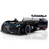 Arabalı Yatak, Audi Kapıları Açılabilen Rüzgarlıklı Full Ledli Arabalı Yatak thumbnail 12