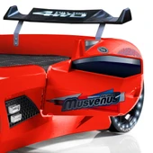 Arabalı Yatak, Audi Kapıları Açılabilen Rüzgarlıklı Full Ledli Arabalı Yatak - Mavi - 12