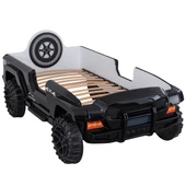 Arabalı Yatak, Jeep Lüx Ledli Arabalı Yatak - Kırmızı - 12