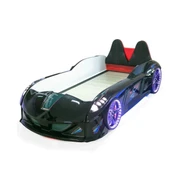 Arabalı Yatak, Jaguar Bazalı Full Ledli Koltuklu Arabalı Yatak Siyah 1 Adet Comfort Yatak - 3