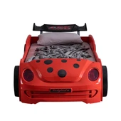 Arabalı Yatak, Ladybird Ledli Arabalı Yatak - Kırmızı - 4