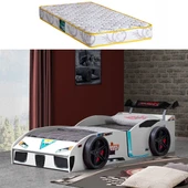 Arabalı Yatak, Speedy Sandıklı Rüzgarlıklı Arabalı Yatak, Beyaz 1 Adet Comfort Yatak - 1