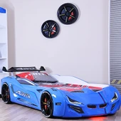 Arabalı Yatak, Mercedes Rüzgarlıklı Arabalı Yatak - Mavi - 1