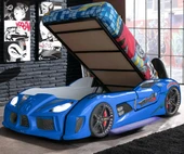 Arabalı Yatak, Audi Bazalı Kapıları Açılabilen Koltuklu Full Ledli Arabalı Yatak thumbnail 9