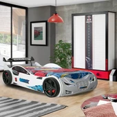 Arabalı Yatak, Süpers Rüzgarlıklı Arabalı Yatak - Kırmızı 1 Adet Comfort Yatak - 6
