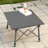 Katlanabilir Alüminyum Kamp Masası - Akordion - Madfox Skylite - Siyah - 546249 thumbnail 6