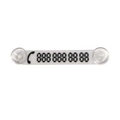 Cama Vantuzlu Oto Araç içi Telefon Numaratör,Telefon No Gösterici , Beyaz-Siyah YDNMR025 - 1