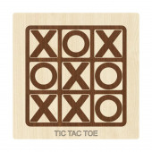 Ahşap Zeka ve Strateji Oyunu Seti 6 lı, Dama+3 Taş+9 Taş+Bihar+Surakarta ve Tic-Tac-Toe - 7