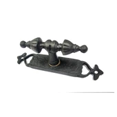 Antika Tarz Dekoratif Pirinç Burma Pencere Kolu - 152x32 mm, Oksit - 1