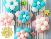 18'li Papatya Çicek Balon Yapma Aparatı Balon Çiçek Yapma Aparatı Dekoratif Balon Çiçek Aparatı - 1