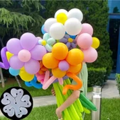 18'li Papatya Çicek Balon Yapma Aparatı Balon Çiçek Yapma Aparatı Dekoratif Balon Çiçek Aparatı - 3