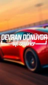Devran Dönüyor, İyi Seyirler Yazı JDM Araba-Motosiklet Cam Etiket Sticker 24x7cm Beyaz Renk - 1