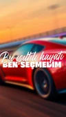 Bu Işıltılı Hayatı Ben Seçmedim Yazı JDM Araba-Motosiklet Cam Etiket Sticker 22x6,2cm Beyaz Renk - 1