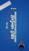Prensesler Hasta Olmaz, Nazara Gelir Yazı JDM Araba-Motosiklet Cam Etiket Sticker 19x4cm Beyaz Renk - 3