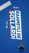 Rahmetli De Sollardı Jdm Yazı Araba-motosiklet Cam Etiket Sticker 18x8cm Beyaz  Renk - 2